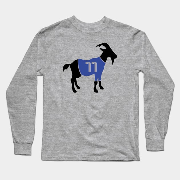 Luka Doncic Goat Long Sleeve T-Shirt by slawisa